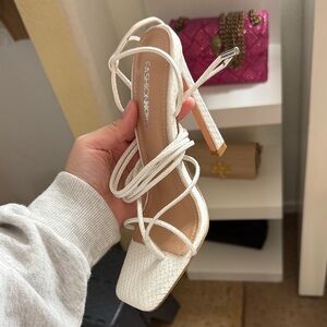 Fashion Nova Elegant White Heels